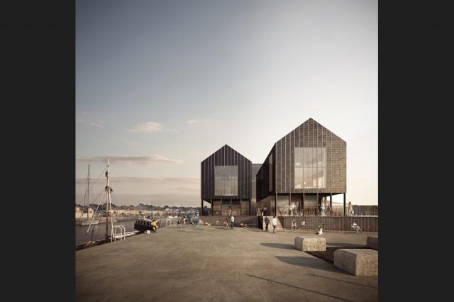 PHASE 2: View of South Quay head in Hayle by Feilden Clegg Bradley Studios [March 2018]  Source: Forbes Massie